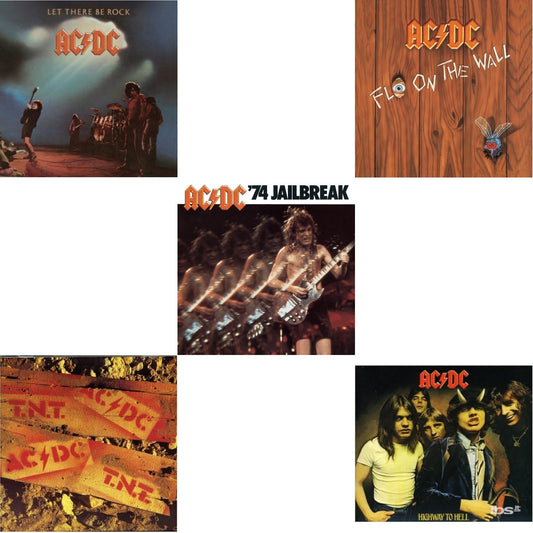This is a 5 CD SKU bundle.
1.This CD is brand new.Format: CDMusic Style: Hard RockThis item's title is: 74 JailbreakArtist: Ac/DcLabel: EpicBarcode: 696998020023Release Date: 7/1/2003
2.This CD is brand new.