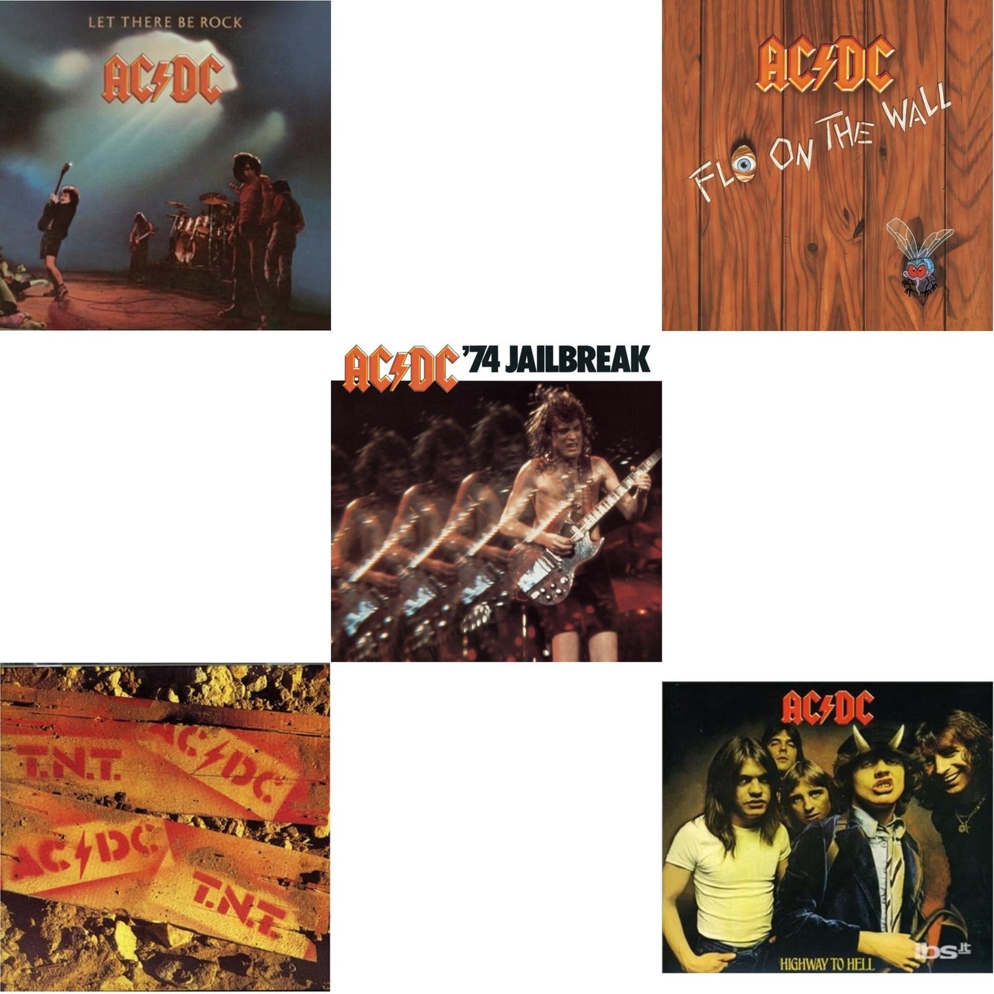 74 Jailbreak & Let There Be Rock & Highway To Hell & Tnt & Fly On The Wall