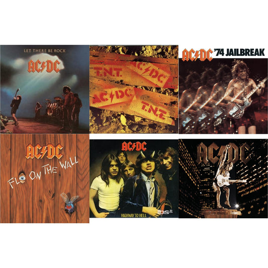 This is a 6 CD SKU bundle.
1.This CD is brand new.Format: CDMusic Style: Hard RockThis item's title is: 74 JailbreakArtist: Ac/DcLabel: EpicBarcode: 696998020023Release Date: 7/1/2003
2.This CD is brand new.