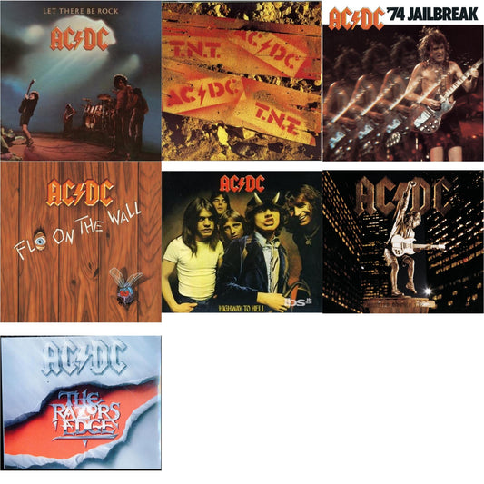 This is a 7 CD SKU bundle.
1.This CD is brand new.Format: CDMusic Style: Hard RockThis item's title is: 74 JailbreakArtist: Ac/DcLabel: EpicBarcode: 696998020023Release Date: 7/1/2003
2.This CD is brand new.