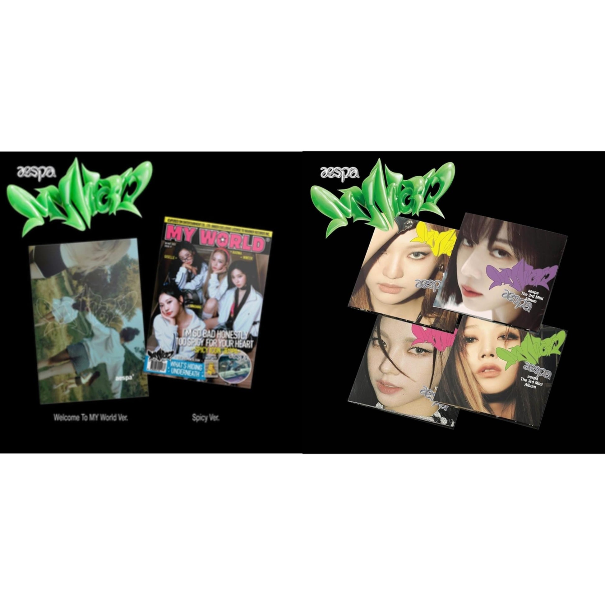 This is a 2 CD SKU bundle.
1.This CD is brand new.Format: CDMusic Style: K-popThis item's title is: My World (3Rd Mini Album/Poster Version)Artist: AespaLabel: SM ENTBarcode: 8809755505349Release Date: 5/12/2023
2.This CD is brand new.