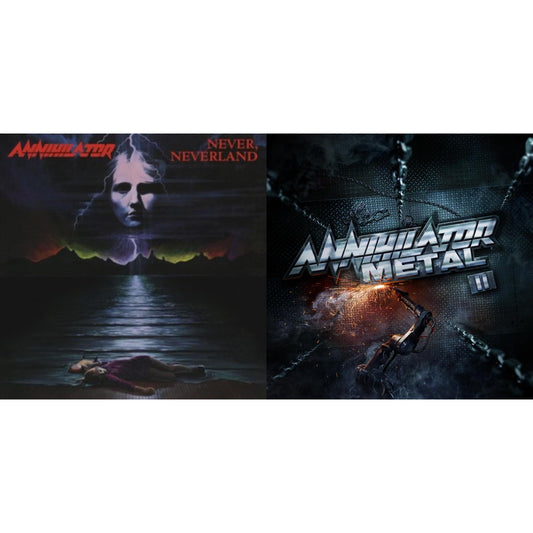 This is a 2 LP Vinyl SKU bundle.
1.This LP Vinyl is brand new.Format: LP VinylMusic Style: ThrashThis item's title is: Metal Ii (Limited/Transparent Orange Vinyl/2LP)Artist: AnnihilatorLabel: EARMUSICBarcode: 4029759171010Release Date: 2/18/2022
2.This LP Vinyl is brand new.