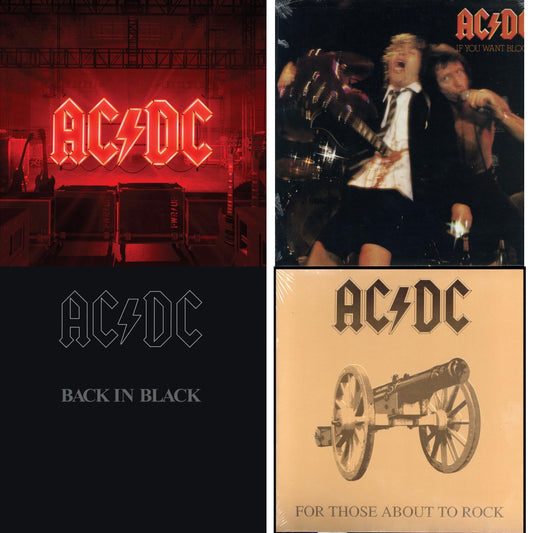 Power Up (180G/Gatefold Jacket/Inner Sleeve) & If You Want Blood You've Got It (180G) & Back In Black (180G) & For Those About To Rock (180G)
