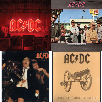 Power Up (180G/Gatefold Jacket/Inner Sleeve) & Dirty Deeds Done Dirt Cheap (180G) & If You Want Blood You've Got It (180G) & For Those About To Rock (180G)