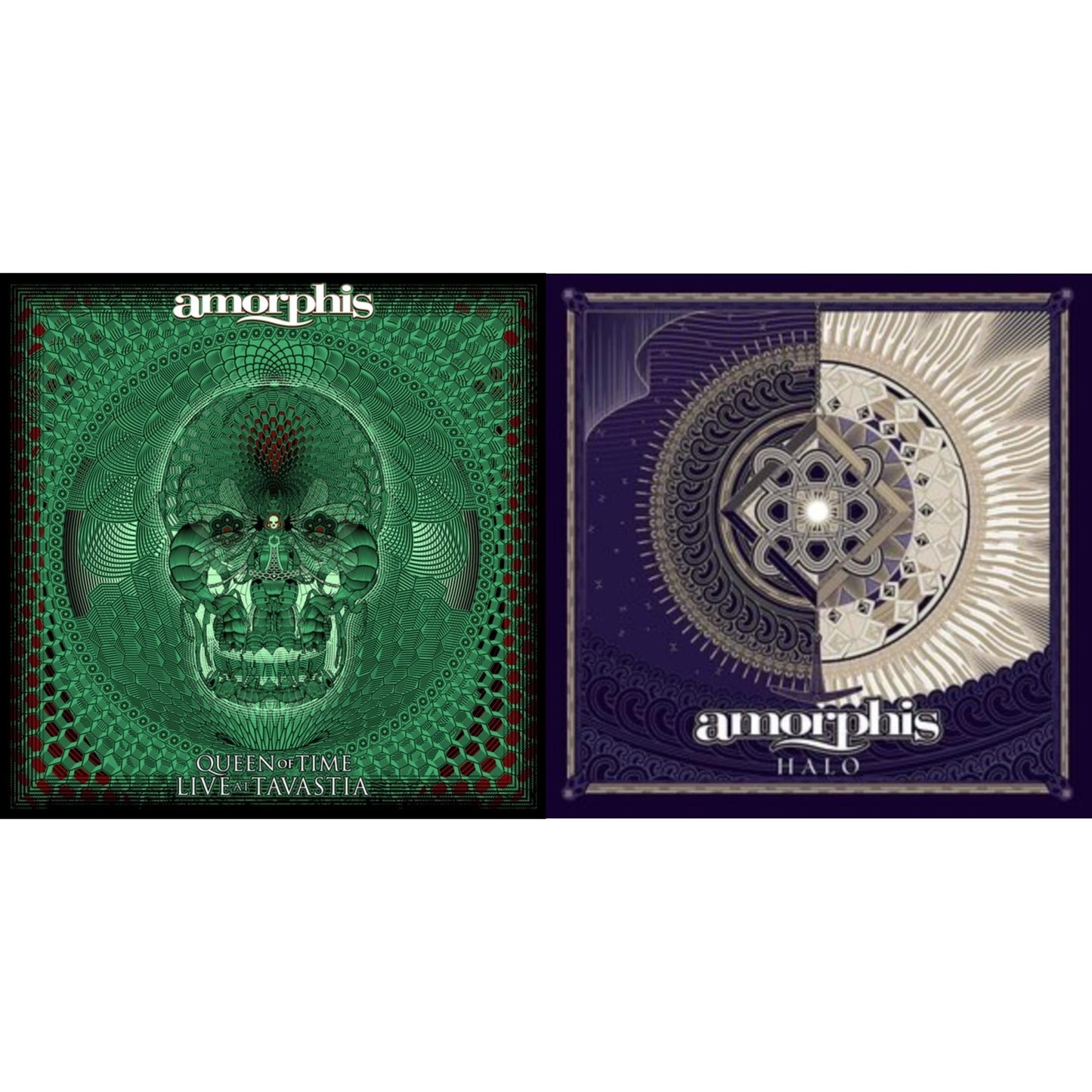 Halo (Red Transparent LP Vinyl) & Queen Of Time (Live At Tavastia 2021) (2LP/Green Blackdust W/ Signed Insert)
