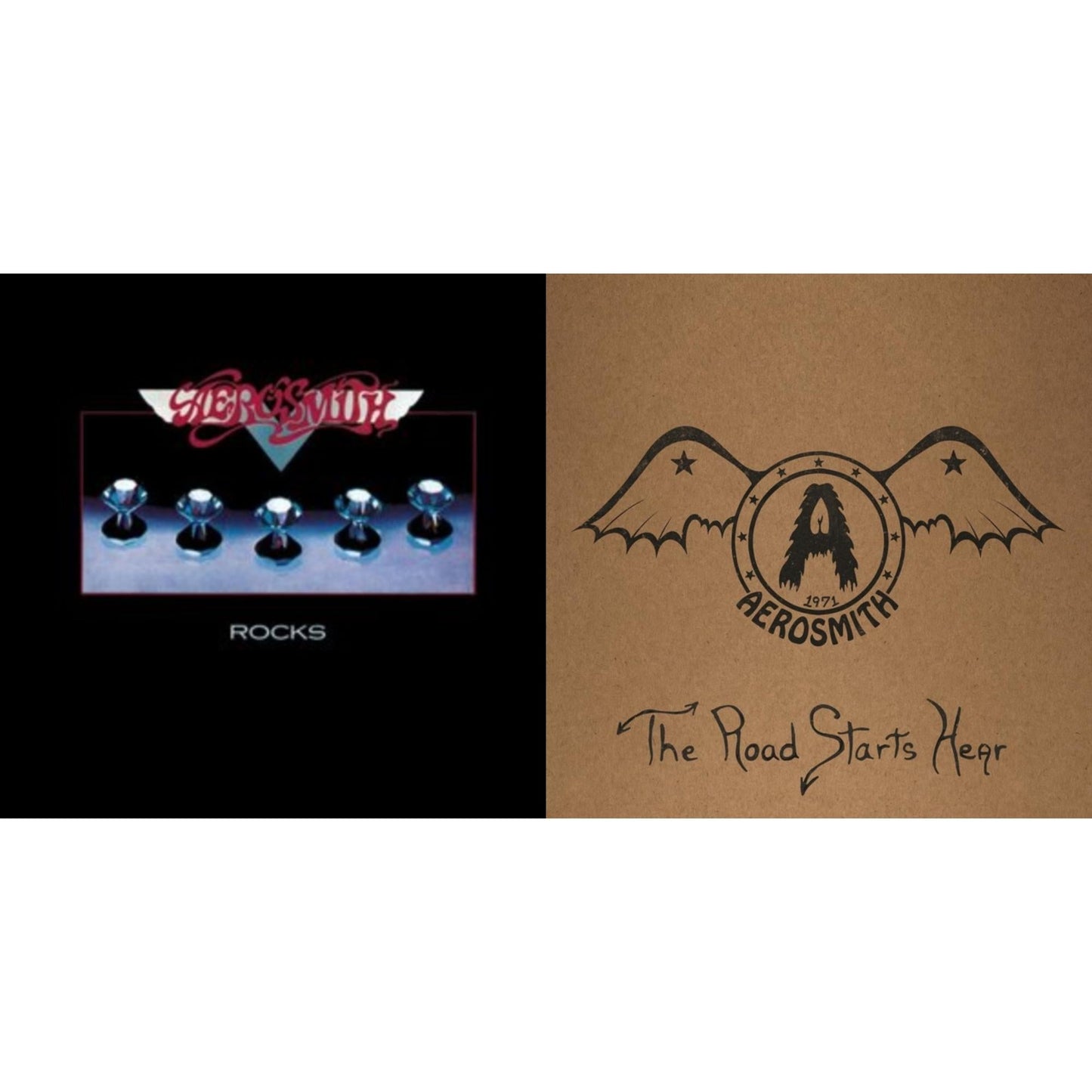 Aerosmith - 1971: The Road Starts Here & Rocks - LP Vinyl Bundle