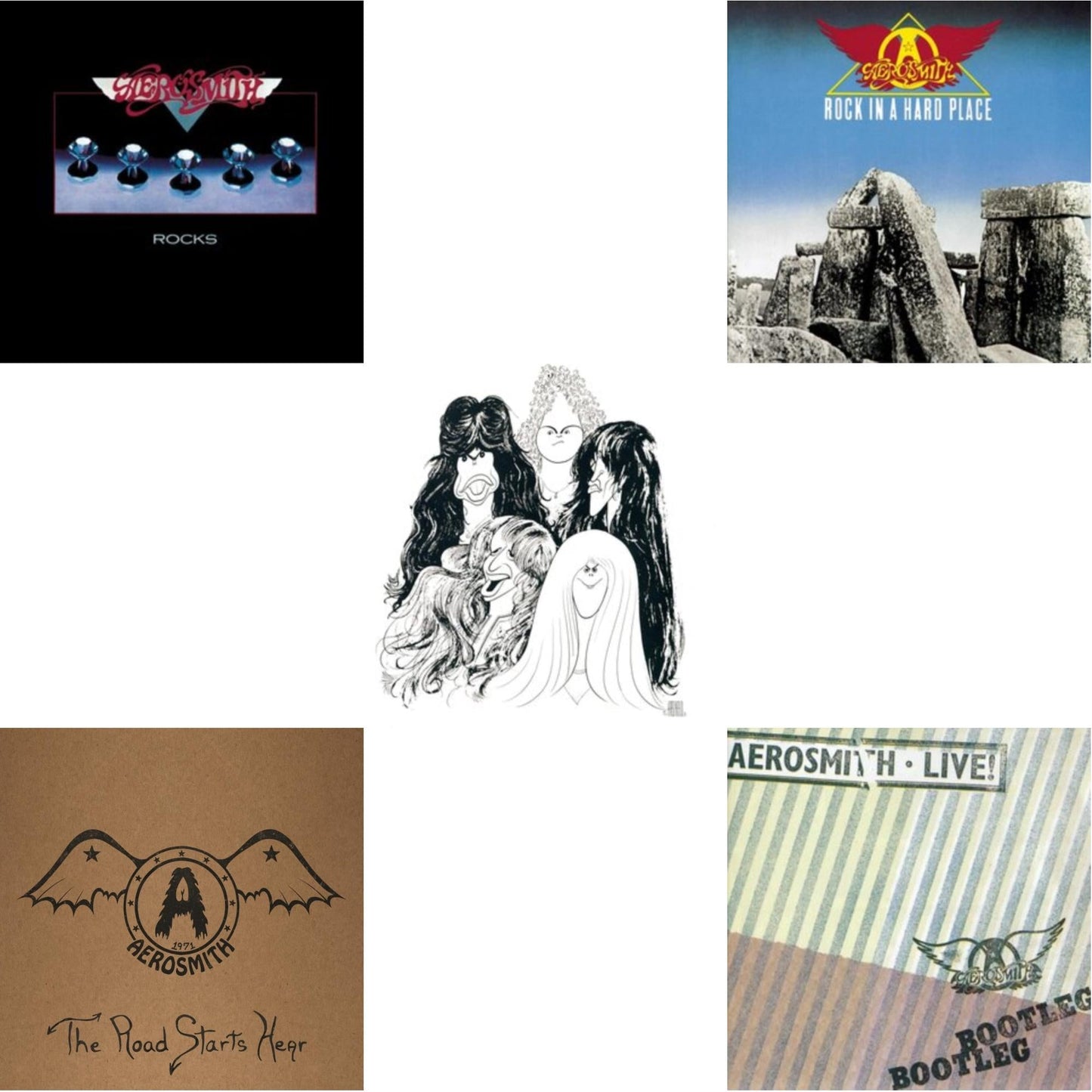 1971: The Road Starts Here & Rocks & Rock In A Hard Place & Live! Bootleg (2LP) & Draw The Line