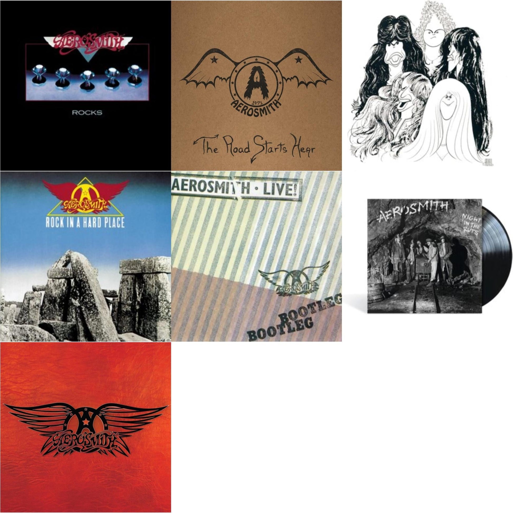 This is a 7 LP Vinyl SKU bundle.
1.This LP Vinyl is brand new.Format: LP VinylMusic Style: Hard RockThis item's title is: RocksArtist: AerosmithLabel: CAPITOLBarcode: 602455248671Release Date: 5/26/2023
2.This LP Vinyl is brand new.