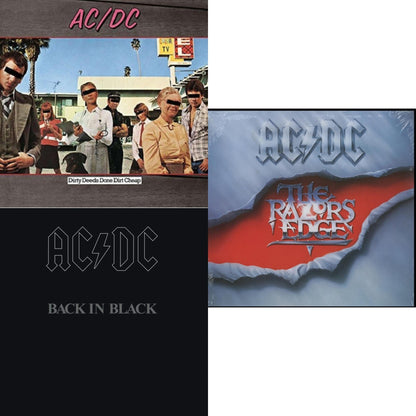 This is a 3 LP Vinyl SKU bundle.
1.This LP Vinyl is brand new.Format: LP VinylMusic Style: Hard RockThis item's title is: Dirty Deeds Done Dirt Cheap (180G)Artist: Ac/DcLabel: LEGACYBarcode: 696998020214Release Date: 10/14/2003
2.This LP Vinyl is brand new.