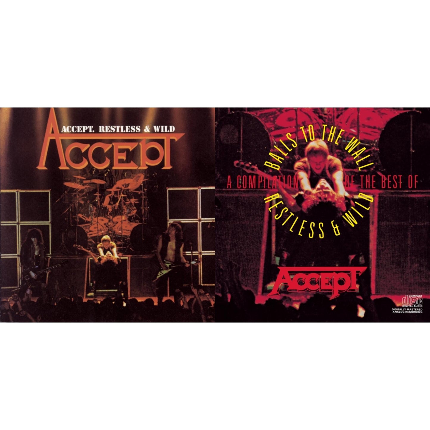 This is a 2 CD SKU bundle.
1.This CD is brand new.Format: CDMusic Style: Heavy MetalThis item's title is: Compilation Best Of Balls To Wall / Restless & WildArtist: AcceptLabel: SONY SPECIAL MARKETINGBarcode: 886972401027Release Date: 2/5/2008
2.This CD is brand new.