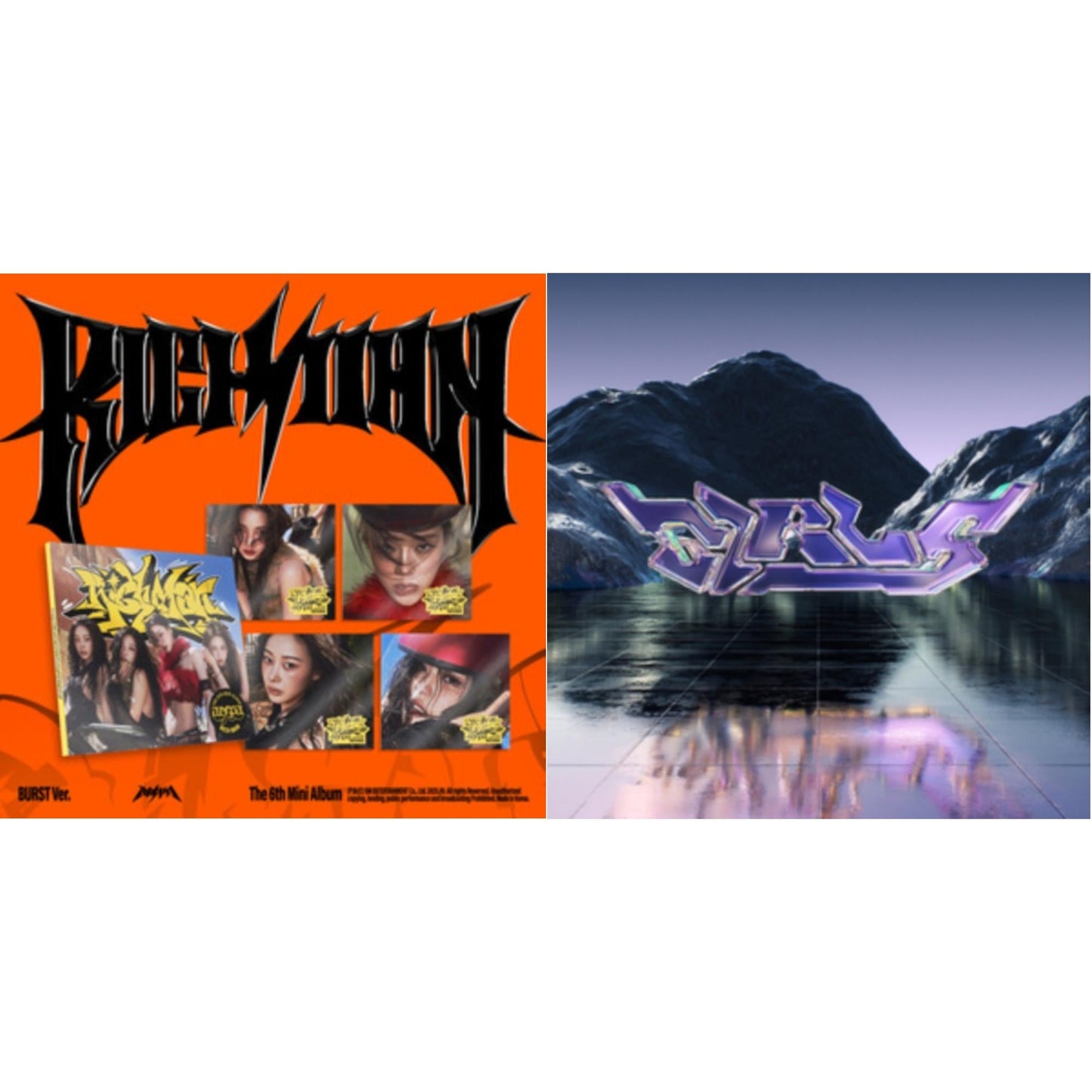 Rich Man (6Th Mini Album) (Burst Ver.) (Karina Version) & Girls (Digipak Ver.)