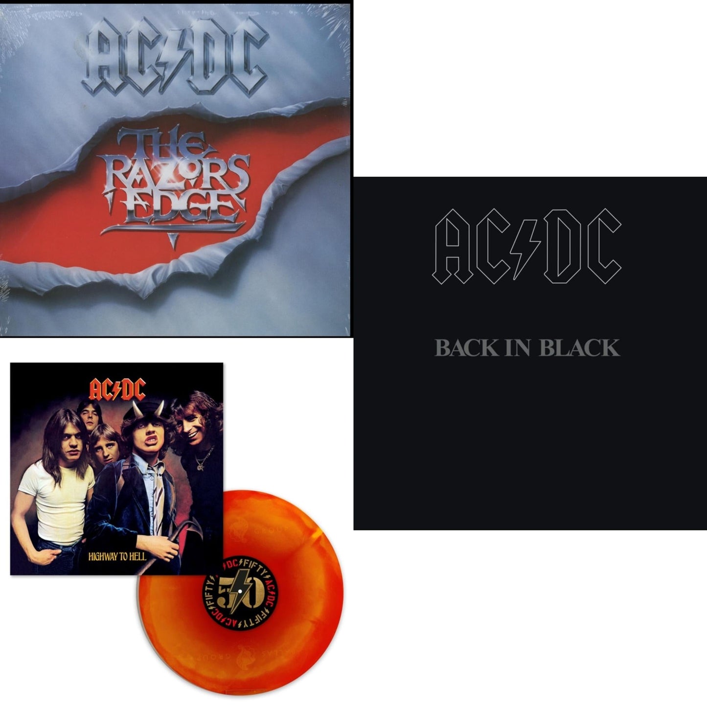 This is a 3 LP Vinyl SKU bundle.
1.This LP Vinyl is brand new.Format: LP VinylMusic Style: Hard RockThis item's title is: Highway To Hell (Orange Blend LP Vinyl)Artist: Ac/DcLabel: Sony MusicBarcode: 196588462610Release Date: 3/15/2024
2.This LP Vinyl is brand new.