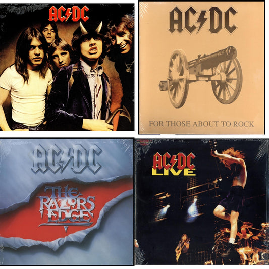 Highway To Hell (180G) & For Those About To Rock (180G) & Razor’S Edge (180G) & Live (2LP/180G)