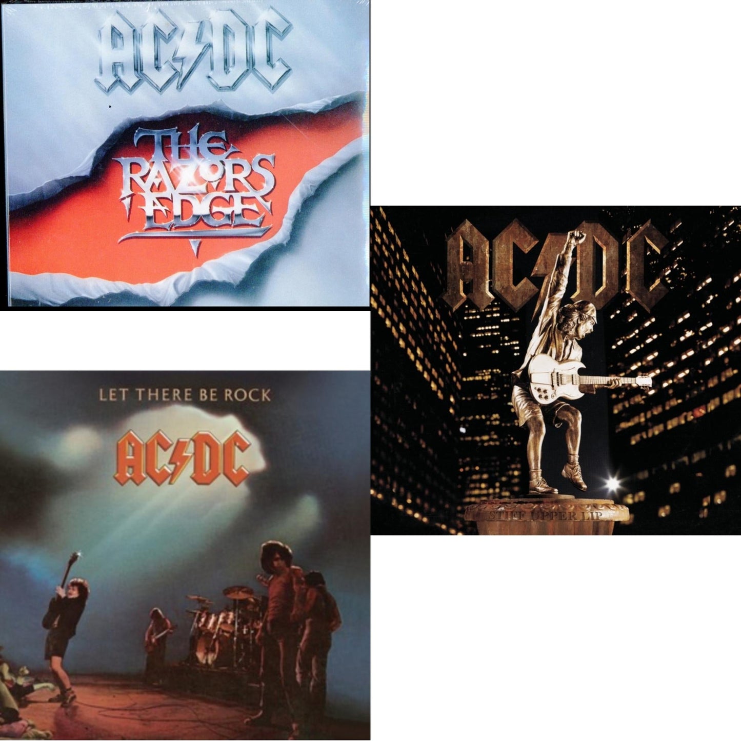 Let There Be Rock & Razor's Edge & Stiff Upper Lip