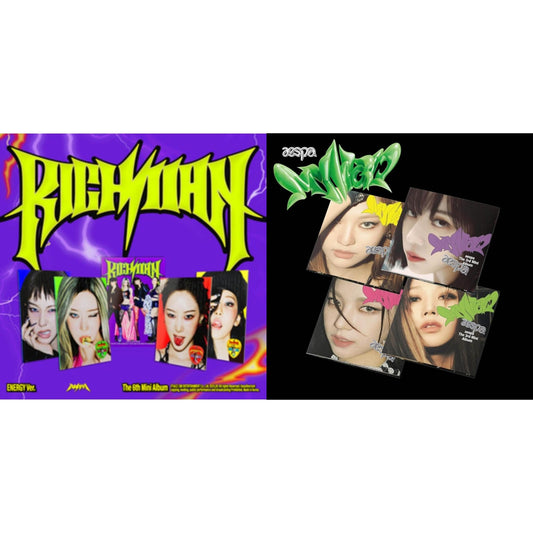 Rich Man (6Th Mini Album) (Energy Ver.) (Group Version) & My World (3Rd Mini Album/Poster Version)