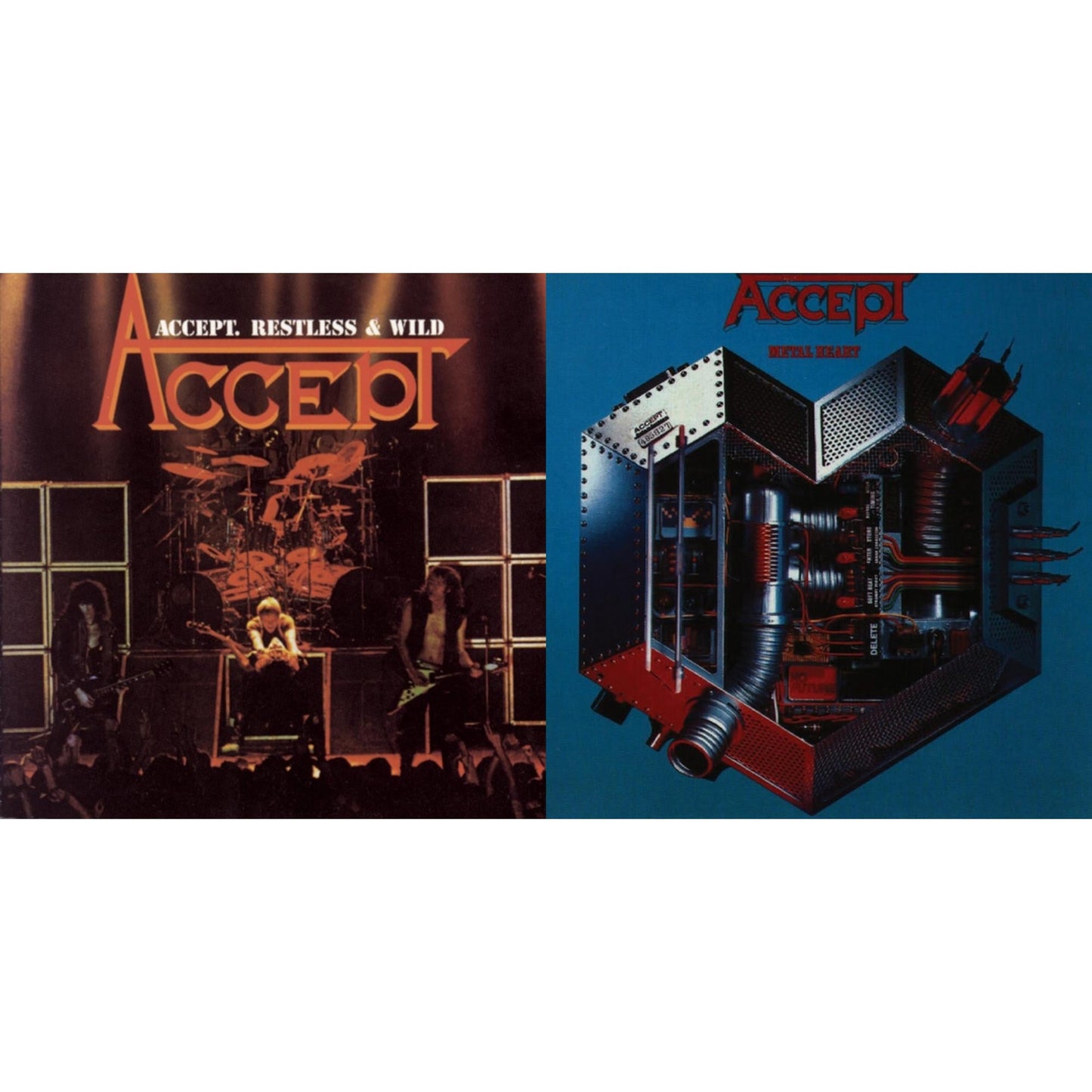 This is a 2 CD SKU bundle.
1.This CD is brand new.Format: CDMusic Style: Heavy MetalThis item's title is: Restless & WildArtist: AcceptLabel: SONY SPECIAL MARKETINGBarcode: 886972420622Release Date: 1/14/2008
2.This CD is brand new.