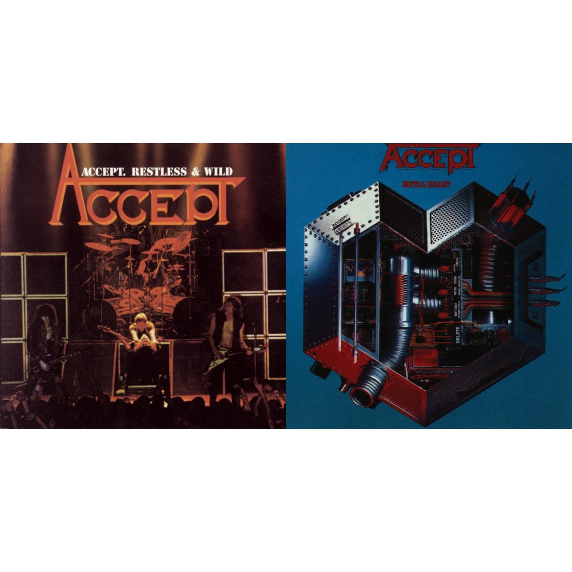 This is a 2 CD SKU bundle.
1.This CD is brand new.Format: CDMusic Style: Heavy MetalThis item's title is: Restless & WildArtist: AcceptLabel: SONY SPECIAL MARKETINGBarcode: 886972420622Release Date: 1/14/2008
2.This CD is brand new.