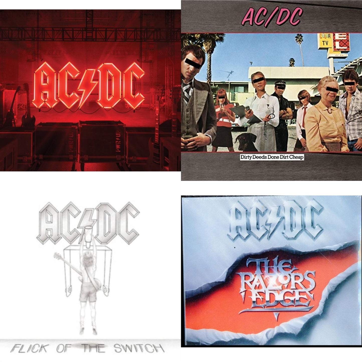 Power Up (Softpak/Booklet) & Dirty Deeds Done Dirt Cheap & Flick Of The Switch & Razor's Edge