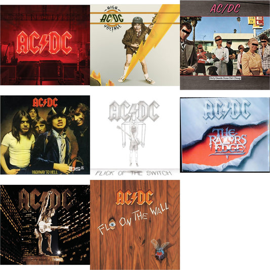 Power Up (Softpak/Booklet) & High Voltage & Dirty Deeds Done Dirt Cheap & Highway To Hell & Flick Of The Switch & Razor's Edge & Stiff Upper Lip & Fly On The Wall