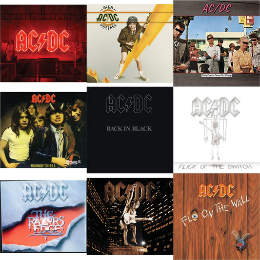 Power Up (Softpak/Booklet) & High Voltage & Dirty Deeds Done Dirt Cheap & Highway To Hell & Back In Black & Flick Of The Switch & Razor's Edge & Stiff Upper Lip & Fly On The Wall