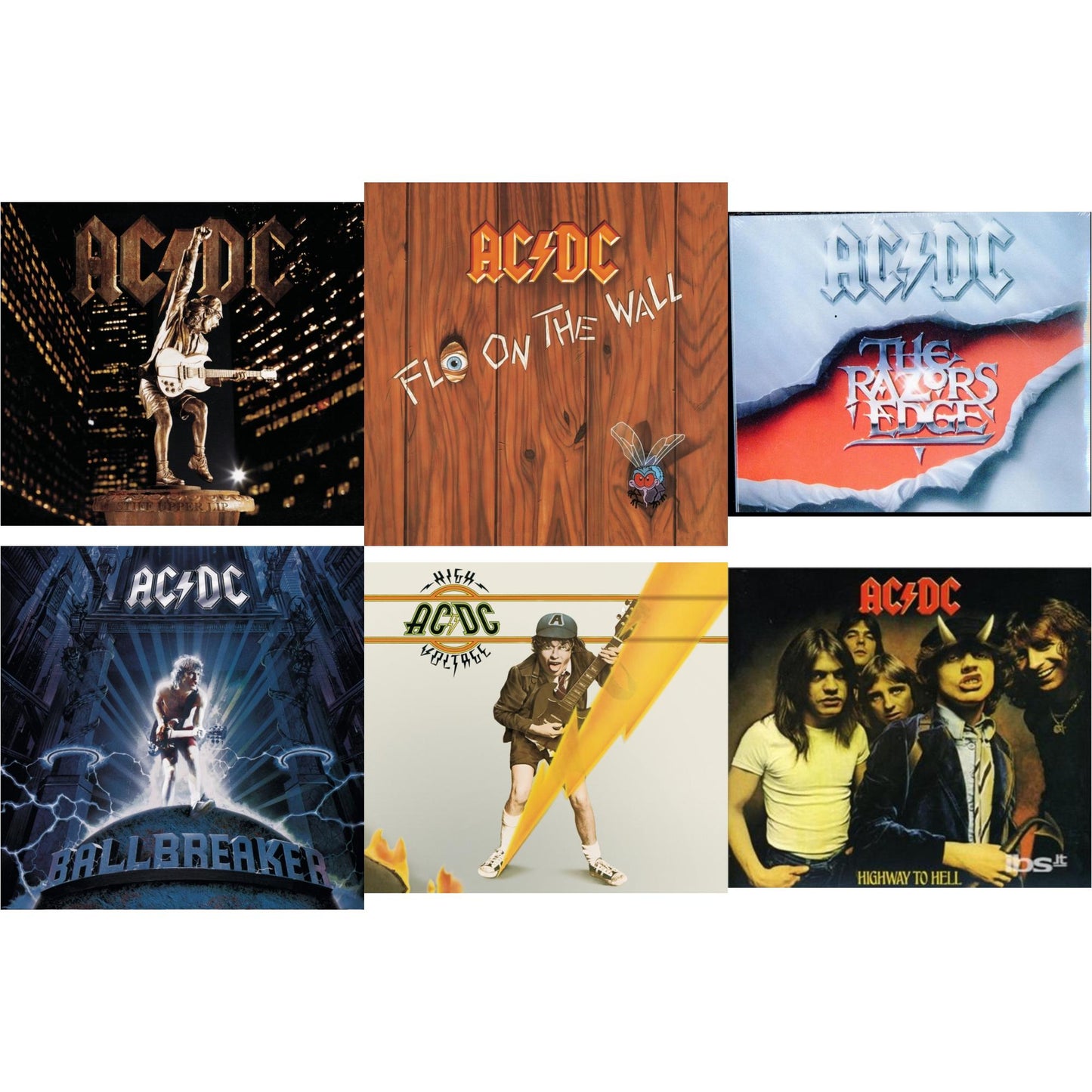 High Voltage & Highway To Hell & Razor's Edge & Ballbreaker & Stiff Upper Lip & Fly On The Wall