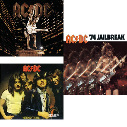 This is a 3 CD SKU bundle.
1.This CD is brand new.Format: CDMusic Style: Hard RockThis item's title is: 74 JailbreakArtist: Ac/DcLabel: EpicBarcode: 696998020023Release Date: 7/1/2003
2.This CD is brand new.
