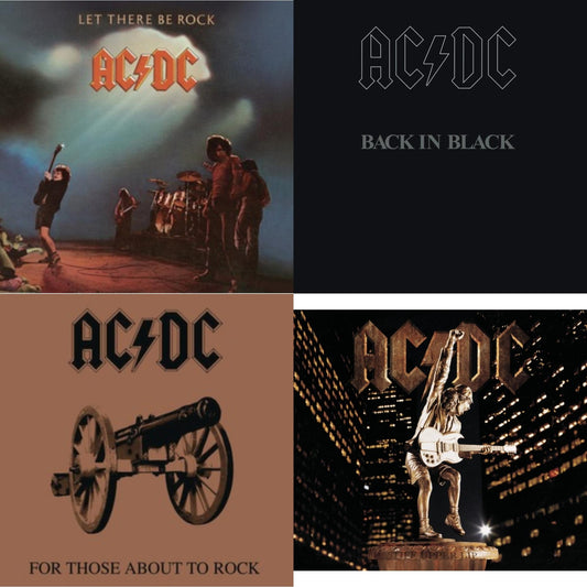 Let There Be Rock & Back In Black & For Those About To Rock & Stiff Upper Lip