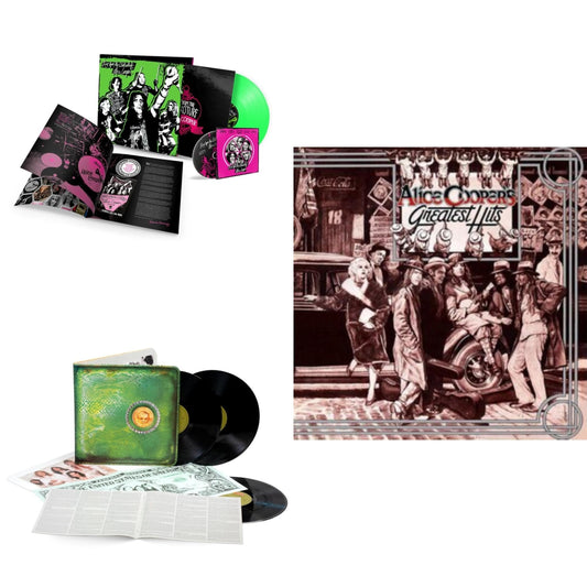 Live From The Astroturf (Glow-In-The-Dark LP Vinyl/DVD) & Billion Dollar Babies (50Th Anniversary/Deluxe/3LP) & Alice Cooper's Greatest Hits (180G/Limited Anniversary Edition)