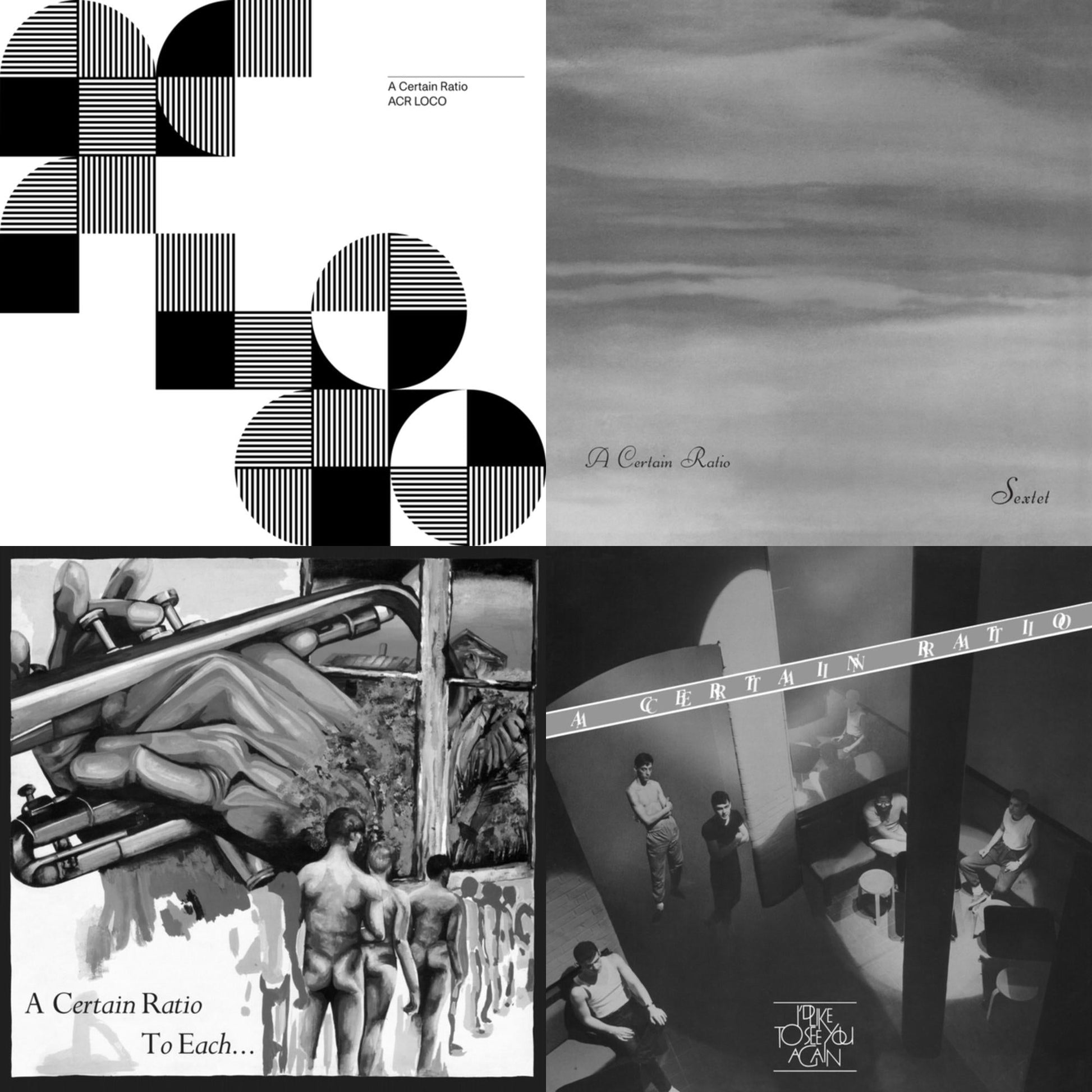 This is a 4 LP Vinyl SKU bundle.
1.This LP Vinyl is brand new.Format: LP VinylThis item's title is: To Each... (Limited Edition White LP Vinyl)Artist: A Certain RatioLabel: MUTEBarcode: 724596970560Release Date: 1/15/2021
2.This LP Vinyl is brand new.