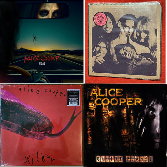 Road (Orange Marbled Vinyl/2LP/DVD) & Billion Dollar Babies (50Th Anniversary/Deluxe/3LP) & Killer (Expanded & Remastered/3LP) & Brutal Planet (2LP/45 RPM/180G/Brutal Brown Vinyl)