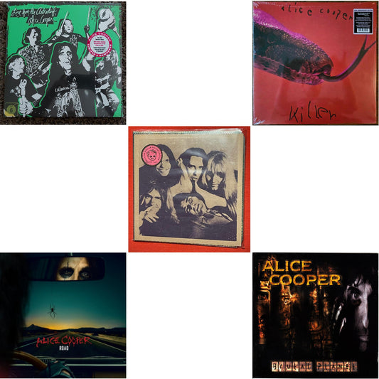 Live From The Astroturf (Glow-In-The-Dark LP Vinyl/DVD) & Road (Orange Marbled Vinyl/2LP/DVD) & Billion Dollar Babies (50Th Anniversary/Deluxe/3LP) & Killer (Expanded & Remastered/3LP) & Brutal Planet (2LP/45 RPM/180G/Brutal Brown Vinyl)