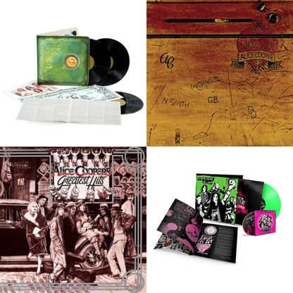 Live From The Astroturf (Glow-In-The-Dark LP Vinyl/DVD) & Billion Dollar Babies (50Th Anniversary/Deluxe/3LP) & School's Out (Expanded & Remastered/3LP) & Alice Cooper's Greatest Hits (180G/Limited Anniversary Edition)
