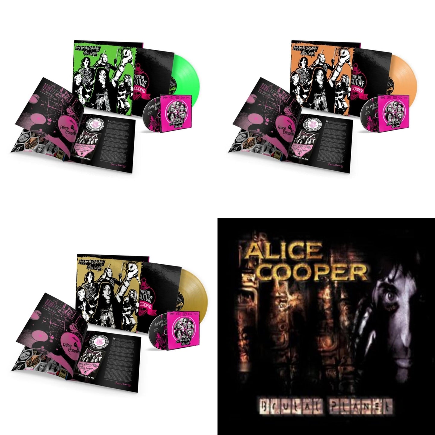 Live From The Astroturf (Glow-In-The-Dark LP Vinyl/DVD) & Live From The Astroturf (Apricoot LP Vinyl/DVD) & Live From The Astroturf (Gold LP Vinyl/DVD) & Brutal Planet (2LP/45 RPM/180G/Brutal Brown Vinyl)