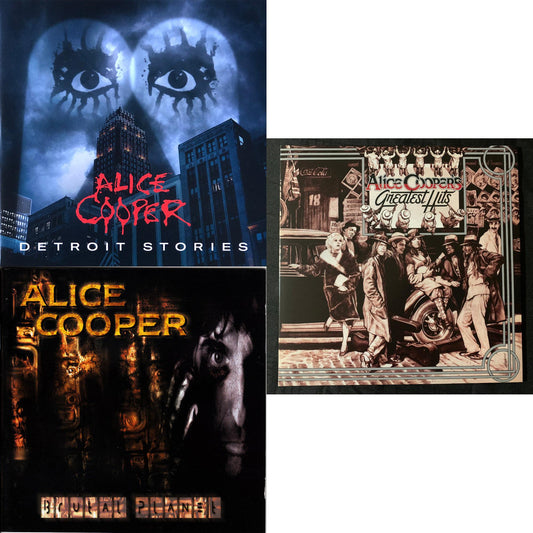 Detroit Stories (2LP) & Brutal Planet (2LP/45 RPM/180G/Brutal Brown Vinyl) & Alice Cooper's Greatest Hits (180G/Limited Anniversary Edition)