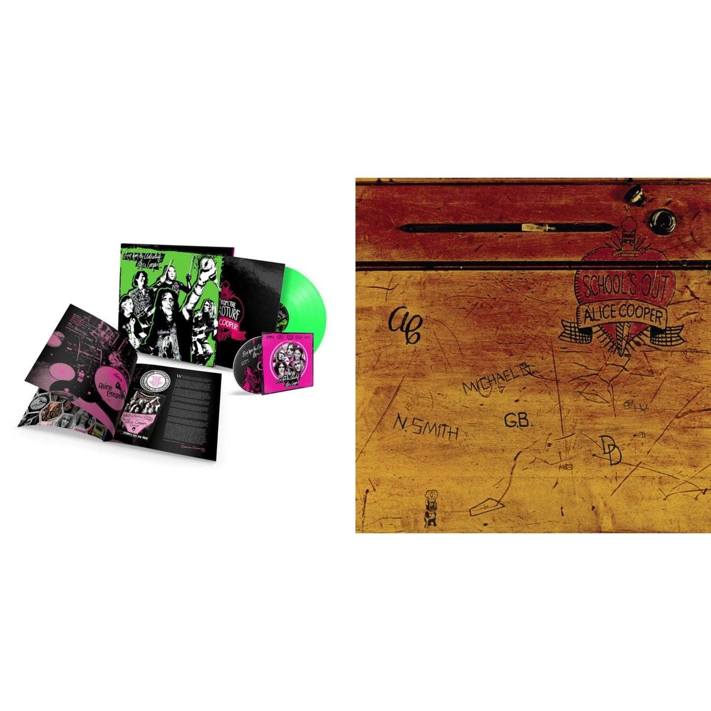 Live From The Astroturf (Glow-In-The-Dark LP Vinyl/DVD) & School's Out (Expanded & Remastered/3LP)