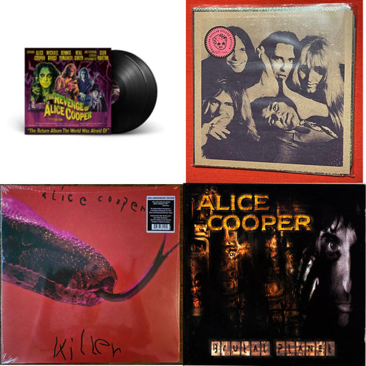 Revenge Of Alice Cooper (2LP) & Billion Dollar Babies (50Th Anniversary/Deluxe/3LP) & Killer (Expanded & Remastered/3LP) & Brutal Planet (2LP/45 RPM/180G/Brutal Brown Vinyl)