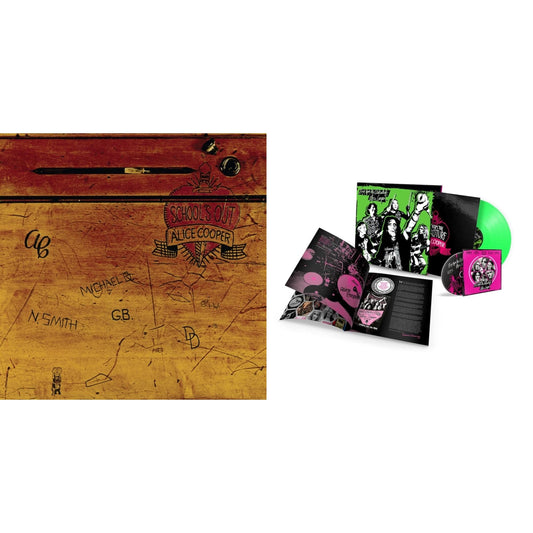 Alice Cooper - Live From The Astroturf (Glow-In-The-Dark LP Vinyl/DVD) & School's Out (Expanded & Remastered/3LP)