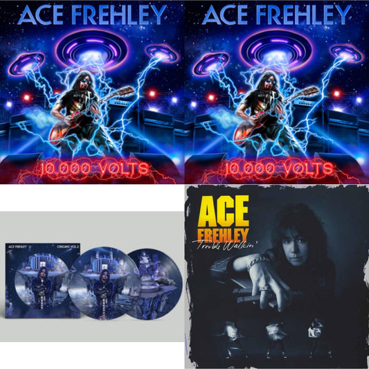 10,000 Volts (Edge Only Splatter/Metal Gym Locker/Red Splatter LP Vinyl) & 10,000 Volts (Orange Tabby LP Vinyl) & Origins: Vol. 2 (Picture Disc) & Trouble Walkin' (Emerald Marble Swirl LP Vinyl/Limited Edition/Gatefold LP Vinyl)