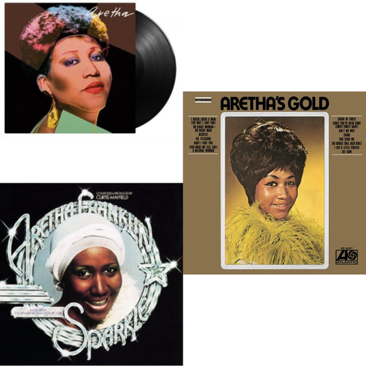 This is a 3 LP Vinyl SKU bundle.
1.This LP Vinyl is brand new.Format: LP VinylMusic Style: SoundtrackThis item's title is: Sparkle (Crystal Clear LP Vinyl) (Syeor)Artist: Aretha FranklinLabel: ATLANTIC CATALOG GROUPBarcode: 603497843862Release Date: 1/7/2022
2.