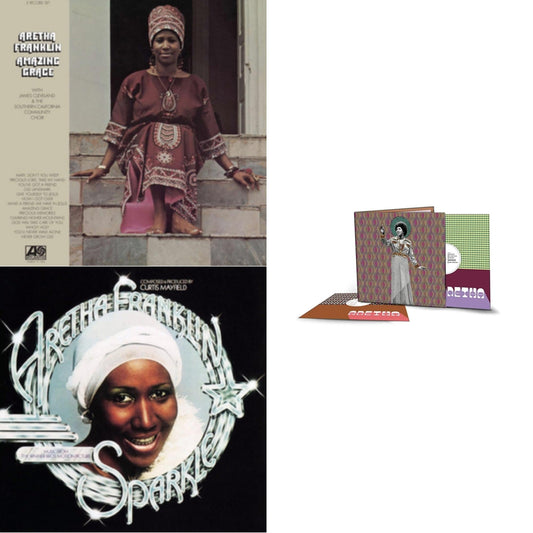 Amazing Grace & Sparkle (Crystal Clear LP Vinyl) (Syeor) & Aretha (2LP/140G)