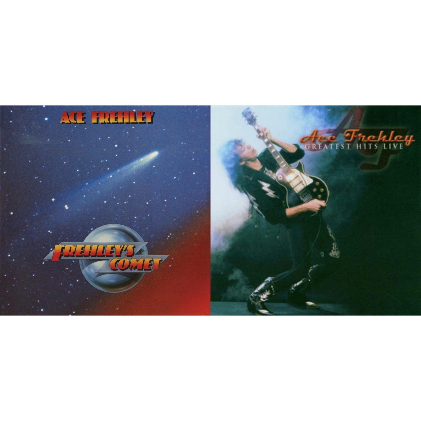 Ace Frehley - Greatest Hits Live & Frehley's Comet (Red & Blue Hand Poured Effect LP Vinyl)