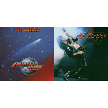 Ace Frehley - Greatest Hits Live & Frehley's Comet (Red & Blue Hand Poured Effect LP Vinyl)