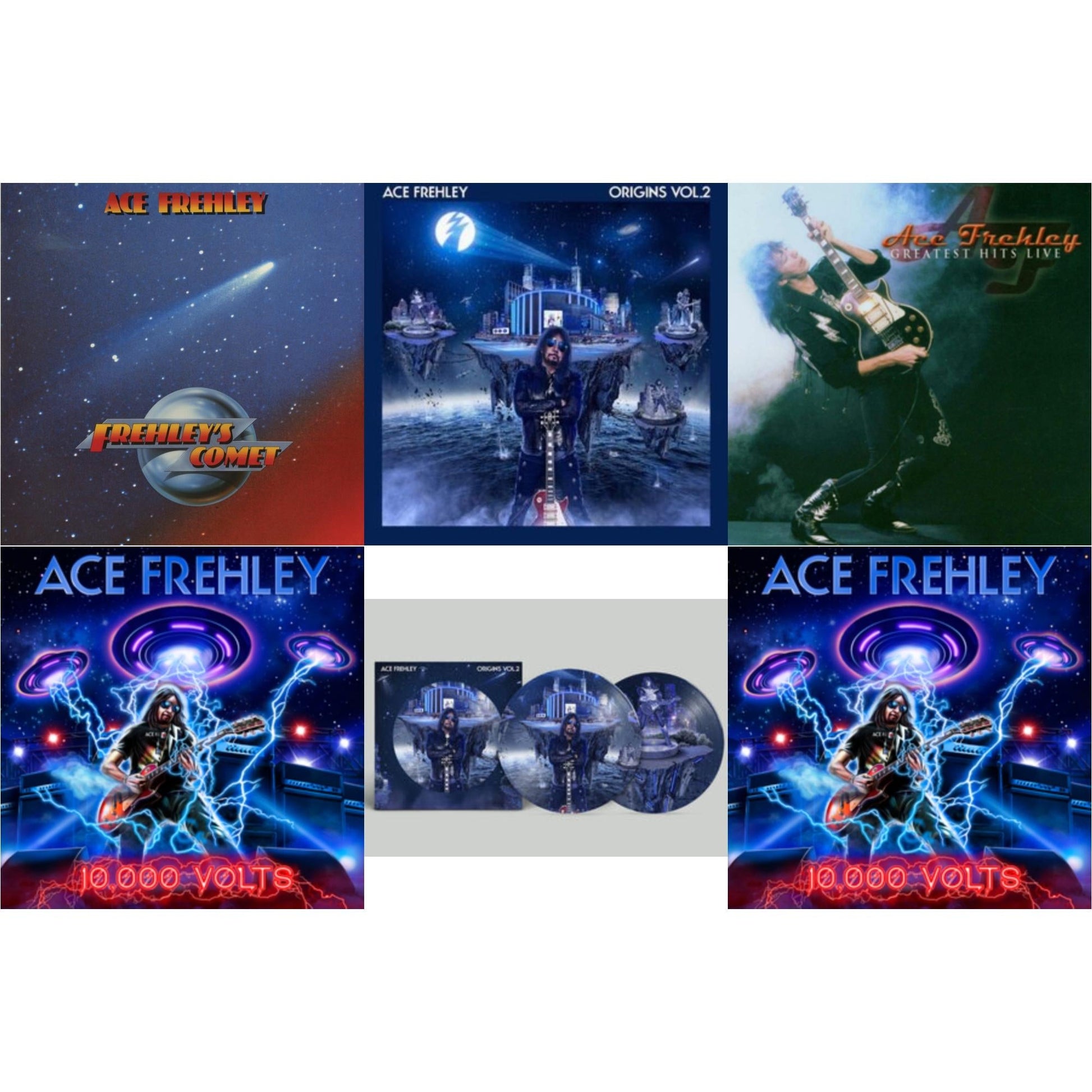 This is a 6 LP Vinyl SKU bundle.
1.This LP Vinyl is brand new.Format: LP VinylThis item's title is: Frehley's Comet (Red & Blue Hand Poured Effect LP Vinyl)Artist: Ace FrehleyBarcode: 829421817499Release Date: 7/12/2024
2.This LP Vinyl is brand new.