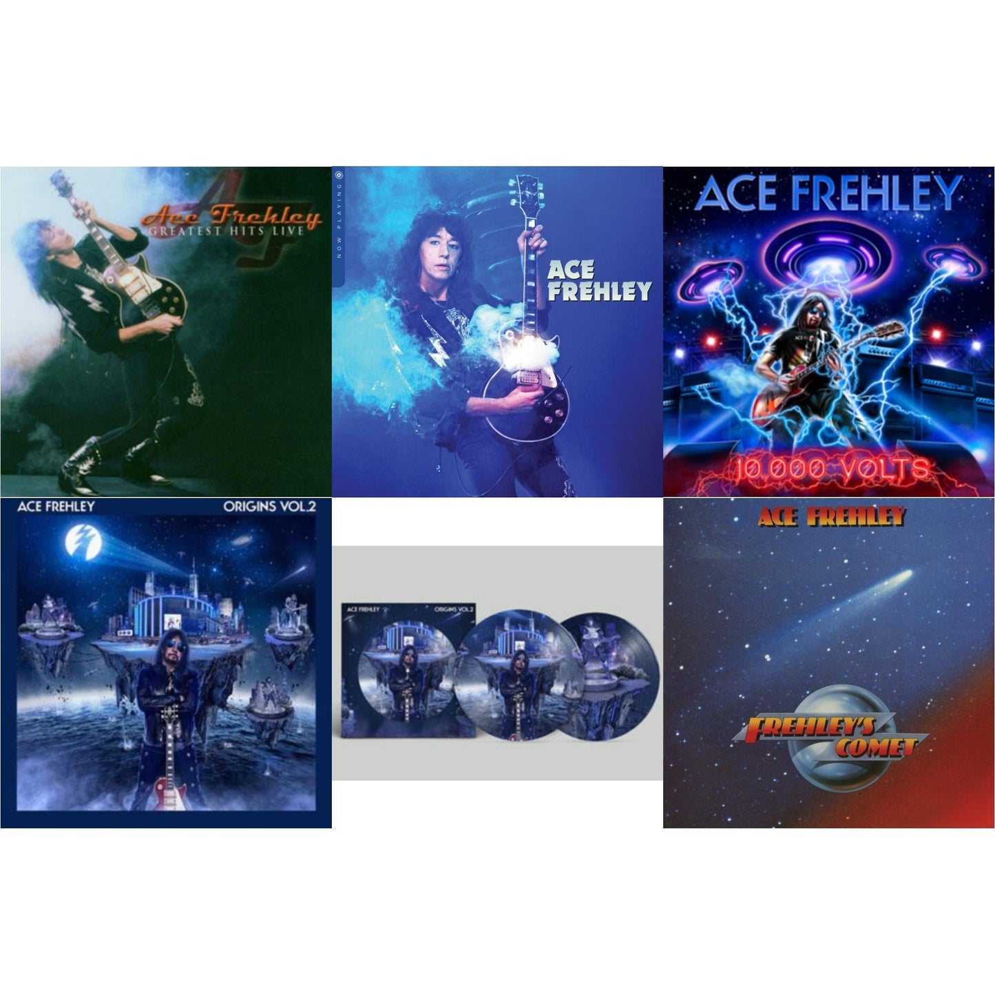 This is a 6 LP Vinyl SKU bundle.
1.This LP Vinyl is brand new.Format: LP VinylThis item's title is: Greatest Hits LiveArtist: Ace FrehleyBarcode: 020286236450Release Date: 2/4/2022
2.This LP Vinyl is brand new.
