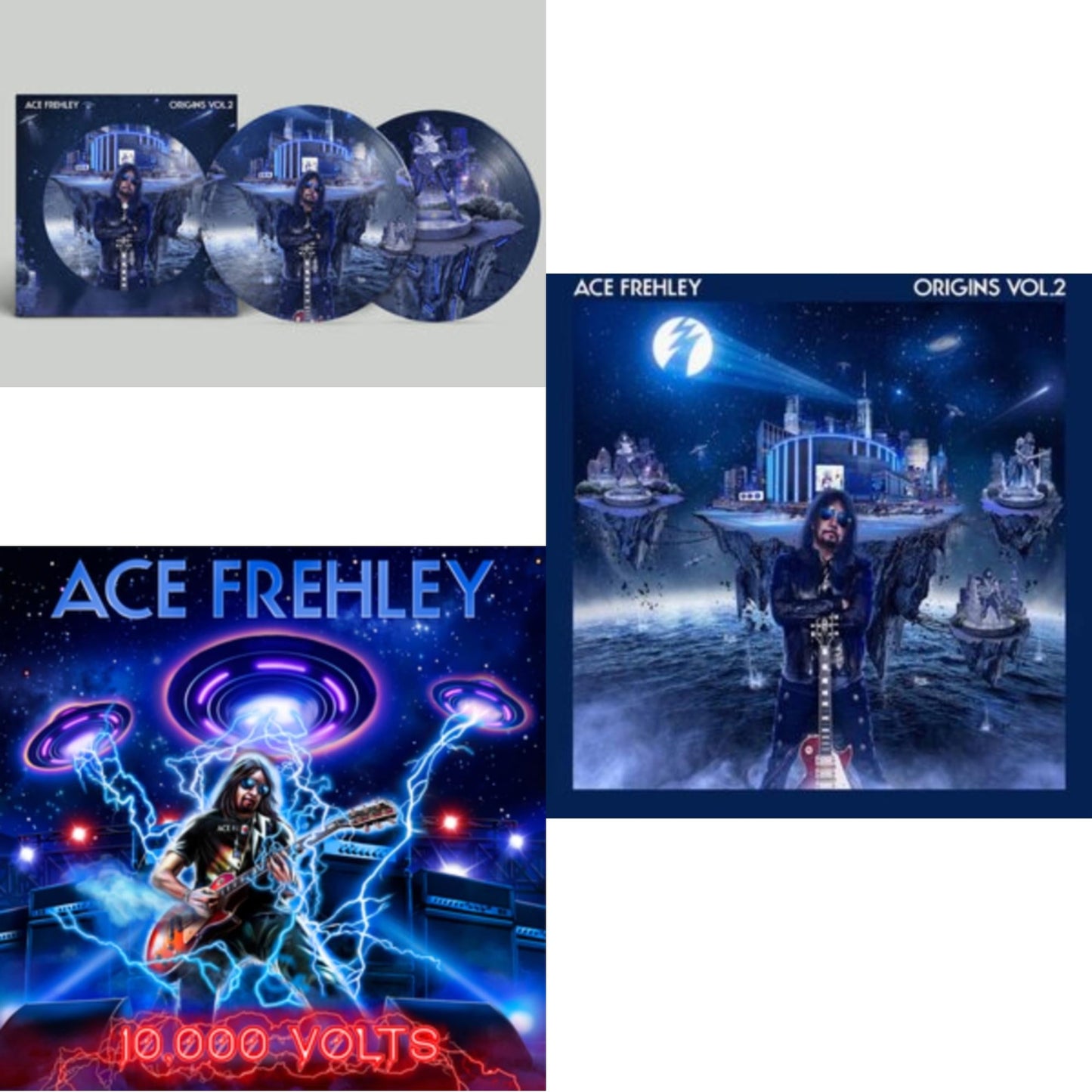10,000 Volts (Orange Tabby LP Vinyl) & Origins Vol.2 (Blue & White LP Vinyl) & Origins: Vol. 2 (Picture Disc)