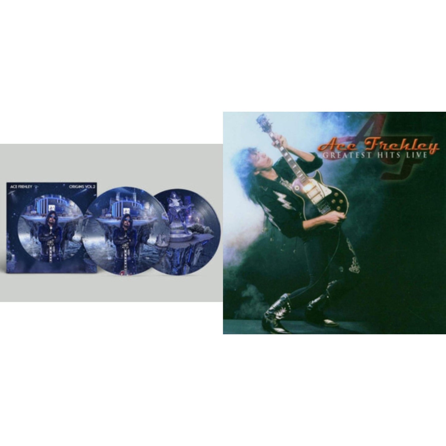 This is a 2 LP Vinyl SKU bundle.
1.This LP Vinyl is brand new.Format: LP VinylThis item's title is: Greatest Hits LiveArtist: Ace FrehleyLabel: MEGAFORCEBarcode: 020286236450Release Date: 2/4/2022
2.This LP Vinyl is brand new.Format: LP VinylThis item's title is: Origins: Vol.