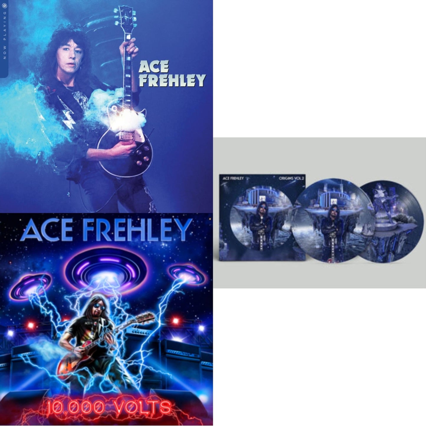 This is a 3 LP Vinyl SKU bundle.
1.This LP Vinyl is brand new.Format: LP VinylThis item's title is: Now Playing (Blue LP Vinyl)Artist: Ace FrehleyLabel: Rhino Records (2)Barcode: 603497818747Release Date: 3/7/2025
2.This LP Vinyl is brand new.