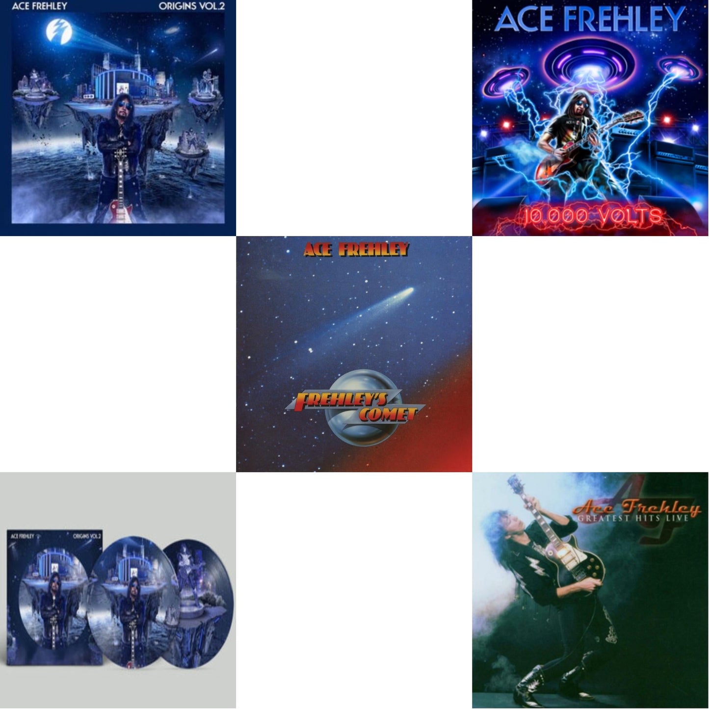 This is a 5 LP Vinyl SKU bundle.
1.This LP Vinyl is brand new.Format: LP VinylThis item's title is: Greatest Hits LiveArtist: Ace FrehleyLabel: MEGAFORCEBarcode: 020286236450Release Date: 2/4/2022
2.This LP Vinyl is brand new.