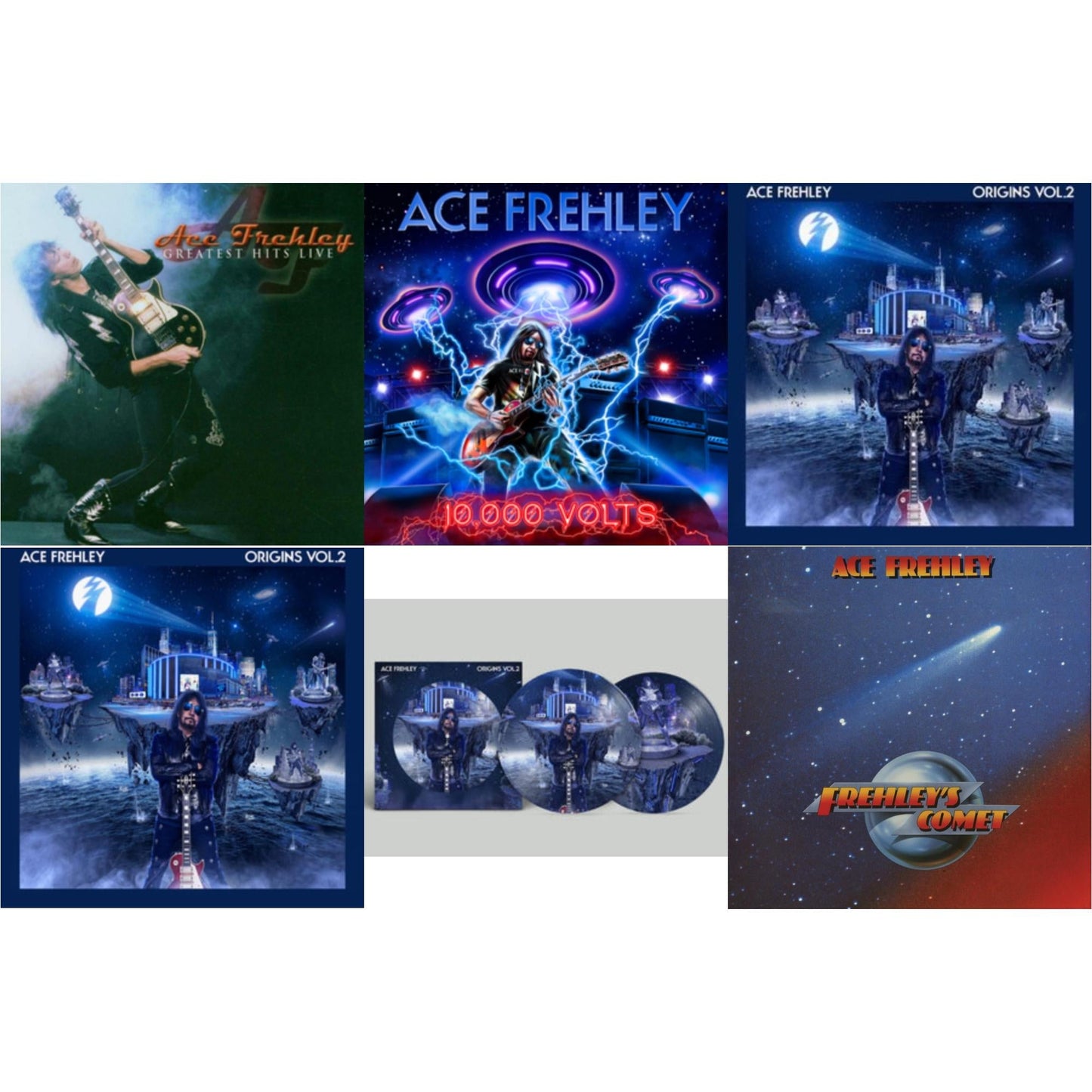 This is a 6 LP Vinyl SKU bundle.
1.This LP Vinyl is brand new.Format: LP VinylThis item's title is: Greatest Hits LiveArtist: Ace FrehleyBarcode: 020286236450Release Date: 2/4/2022
2.This LP Vinyl is brand new.