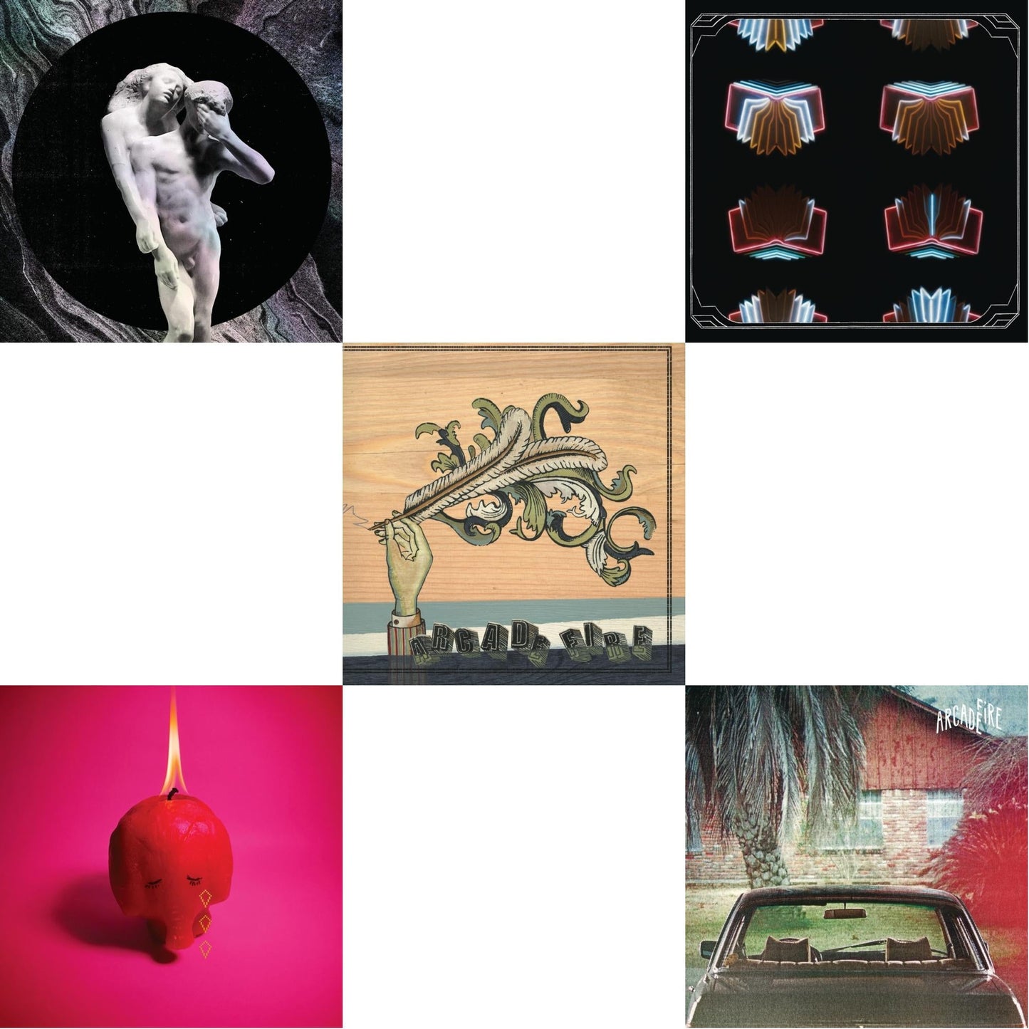 Reflektor (2LP/180G) & Pink Elephant    & Funeral (150G/Gatefold) & Neon Bible (2LP/150G/Gatefold) & Suburbs (2LP/150G/Gatefold)